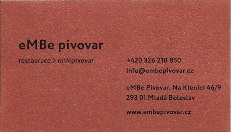 Mladá Boleslav - Minipivovar eMBe 2